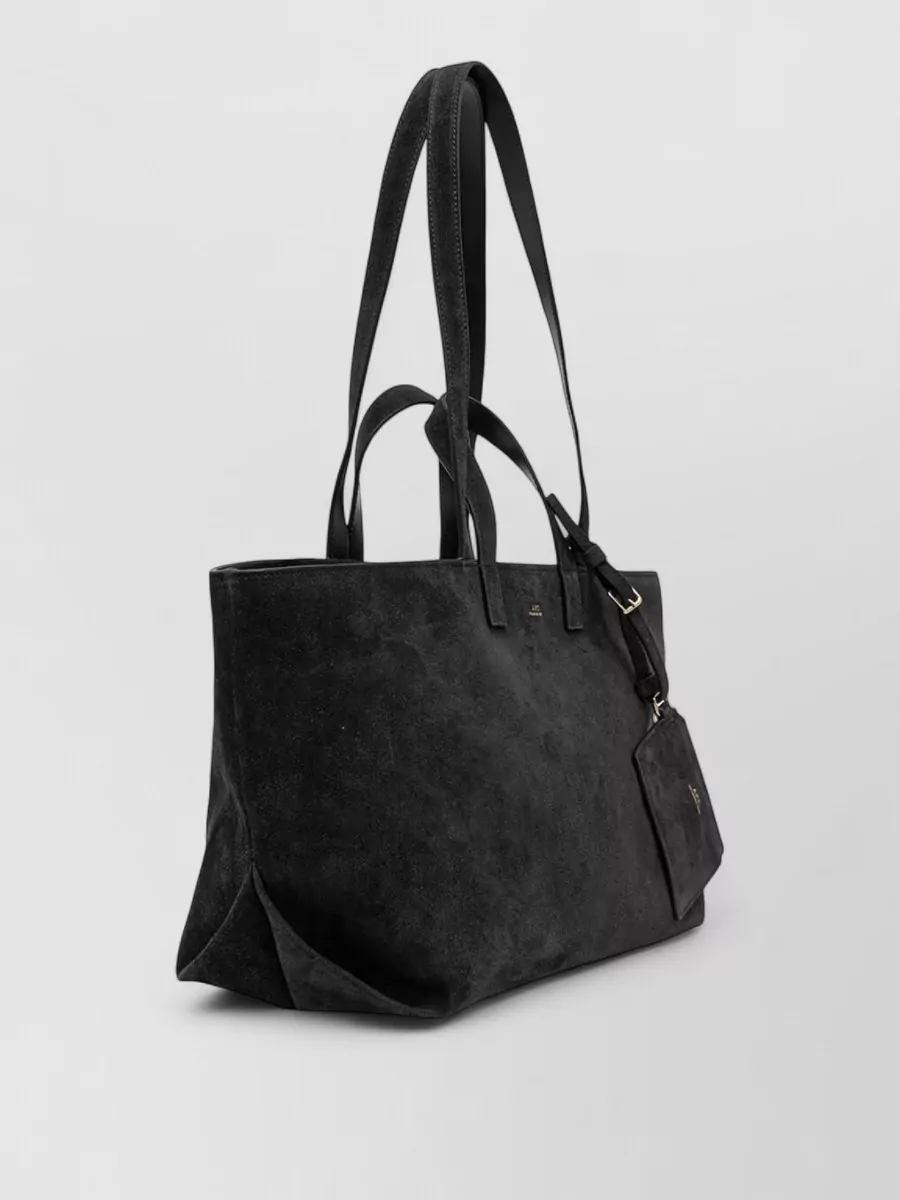 A.p.c. Drummer Calfskin Leather Tote Bag