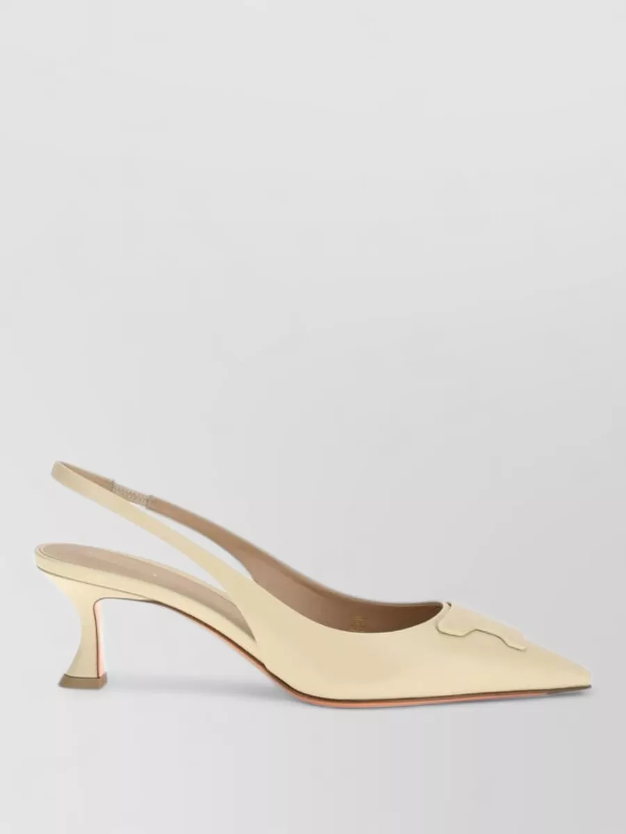 Santoni Leather Slingback Mules