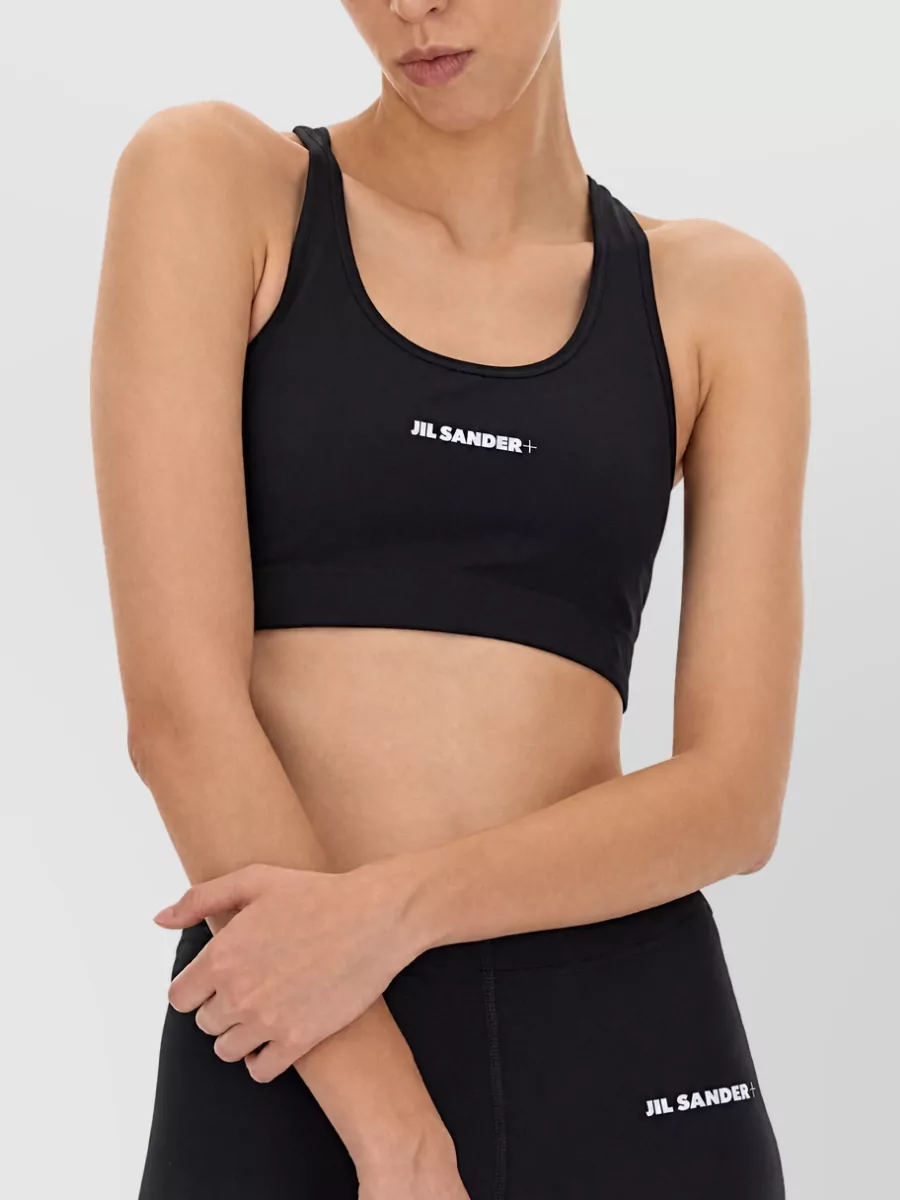 Jil Sander Logo Crop Top