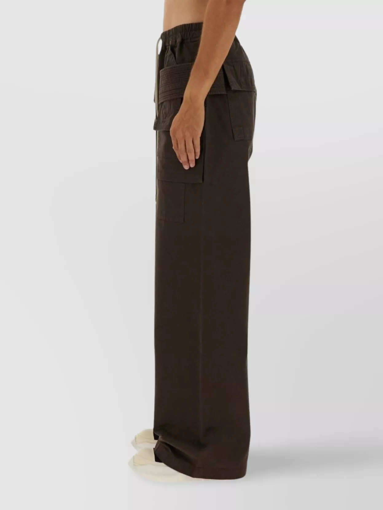 Rick Owens Drkshdw Wide Leg Cargo Trousers Full Length
