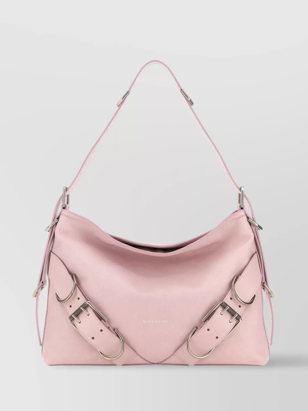 Givenchy Medium Leather Shoulder Bag With Vintage-inspired Buckle In Pastel