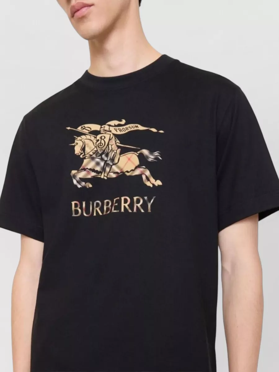 Burberry Ekd Cotton T Shirt Crew Neck