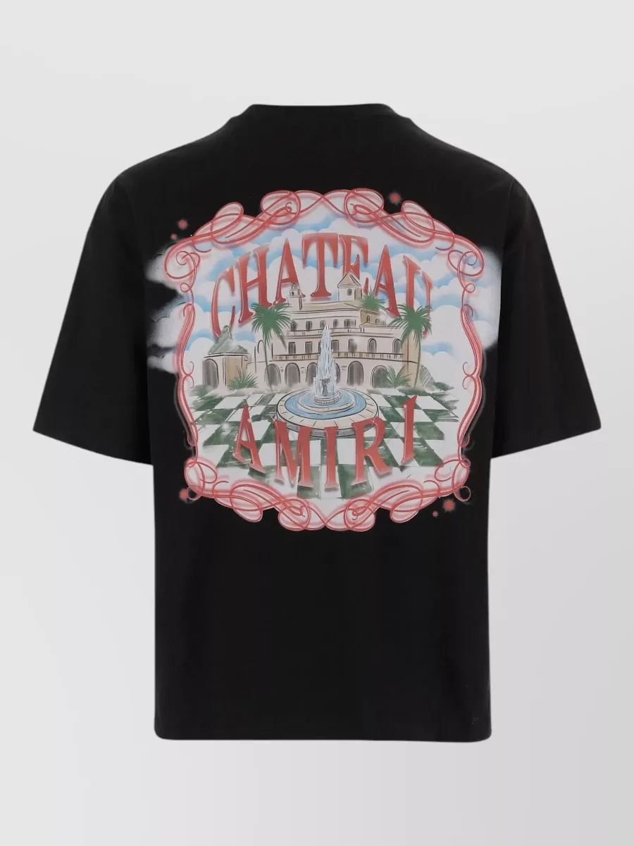 Amiri Cotton Printed Crew Neck Short-Sleeve T-Shirt