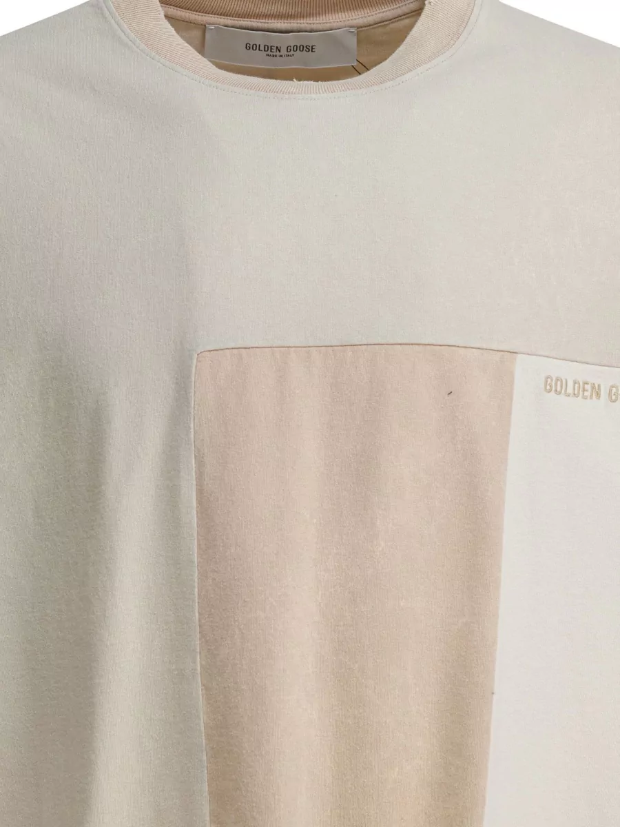 Golden Goose Color Block Crew Neck Short Sleeve T-Shirt