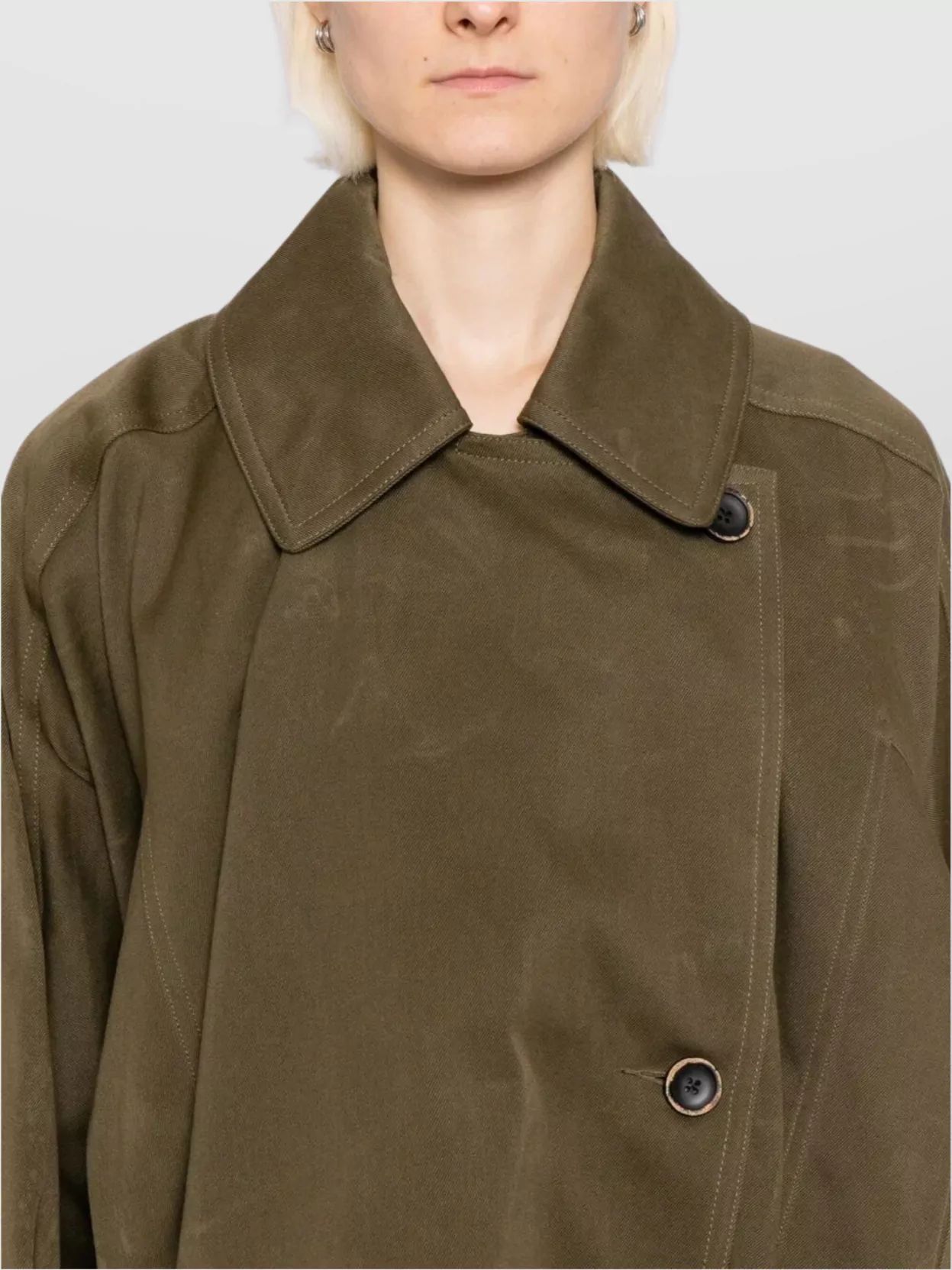 Uma Wang Oversized Asymmetrical Double Breasted Jacket