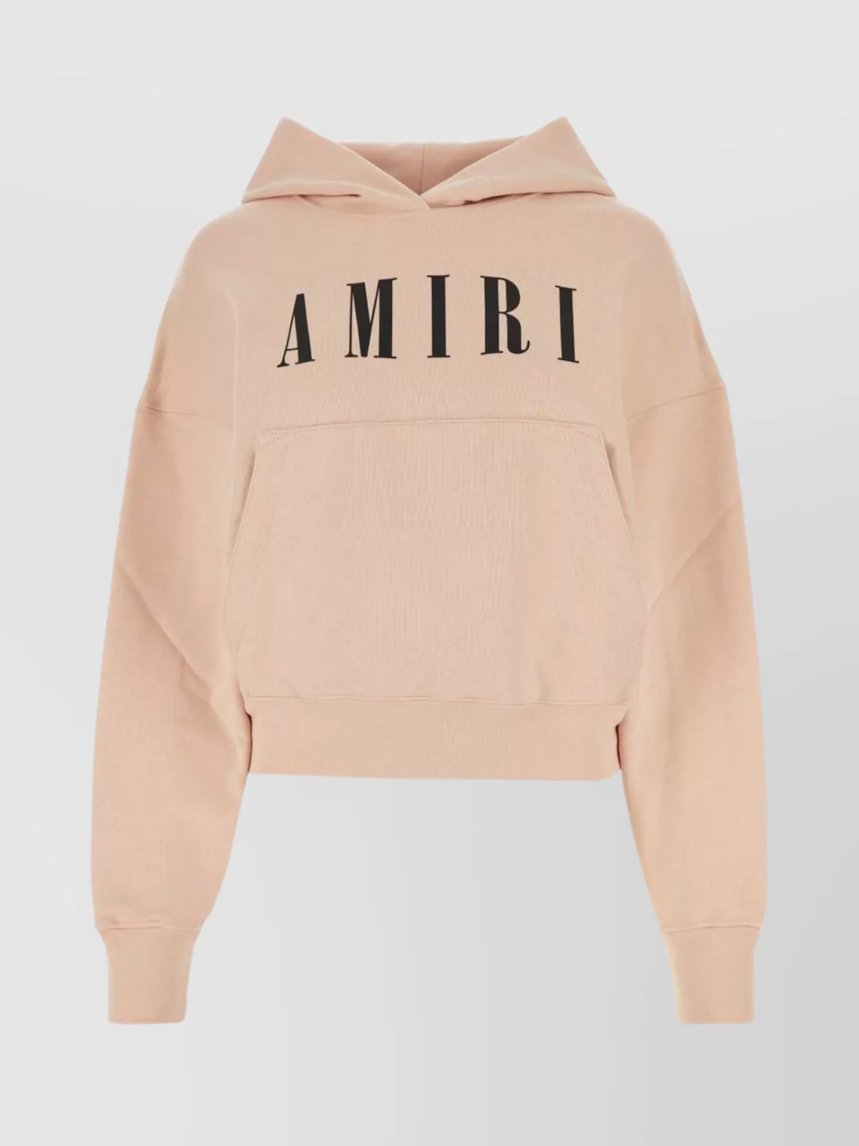 Shop Amiri Drawstring Cotton Hooded Sweatshirt
