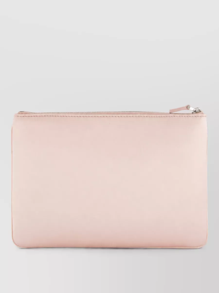 Valentino Garavani Vlogo Signature Leather Clutch Bag