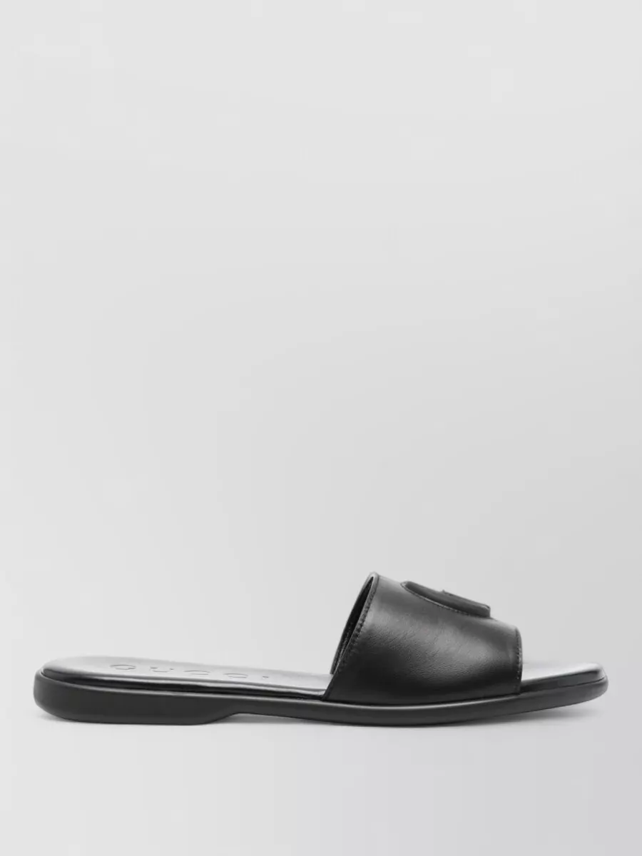 Gucci Leather Flat Sandals