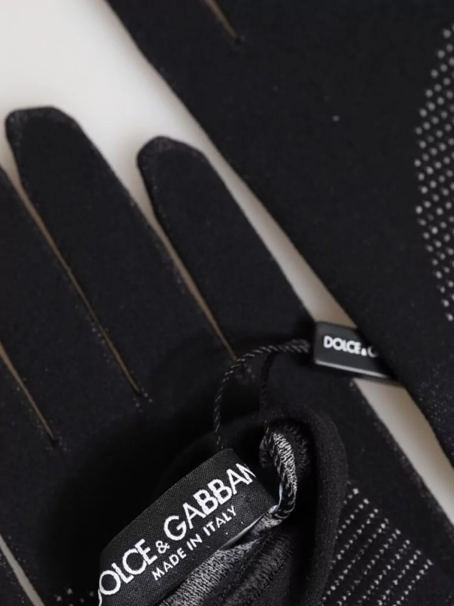Dolce&Gabbana Cotton Logo-Print Gloves
