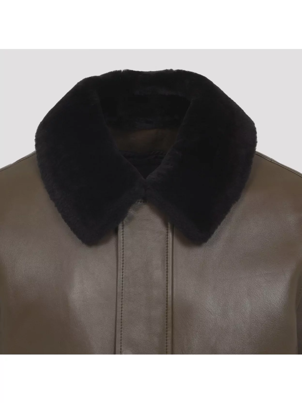 Yves Salomon Down Jacket With Fur Collar And Ribbed Cuffs