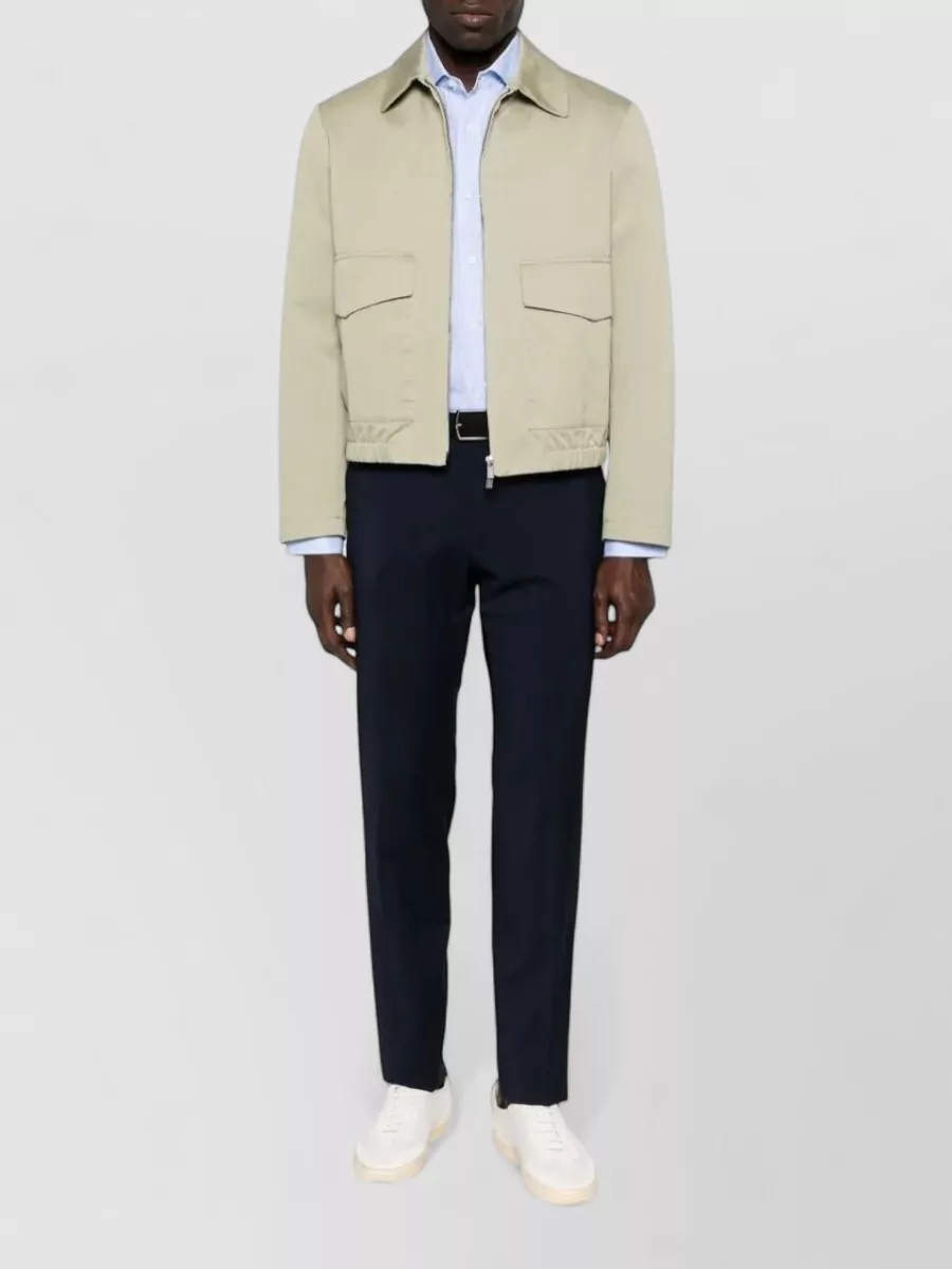 Incotex Virgin Wool Regular-Fit Straight-Leg Trousers