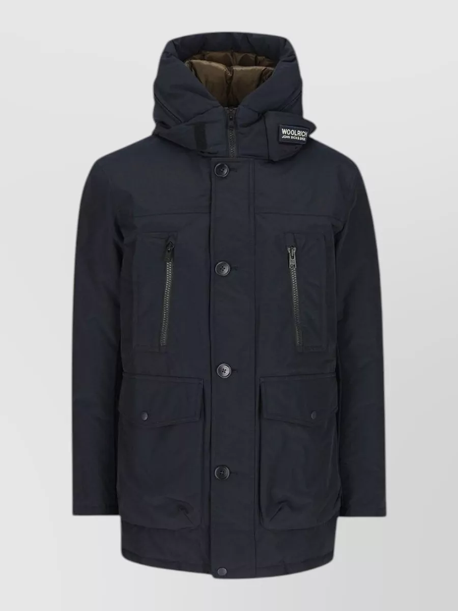 Woolrich down quilted hooded parka jacket