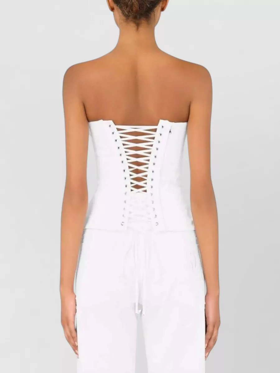 Dolce&Gabbana Paneled Sleeveless Bustier Top