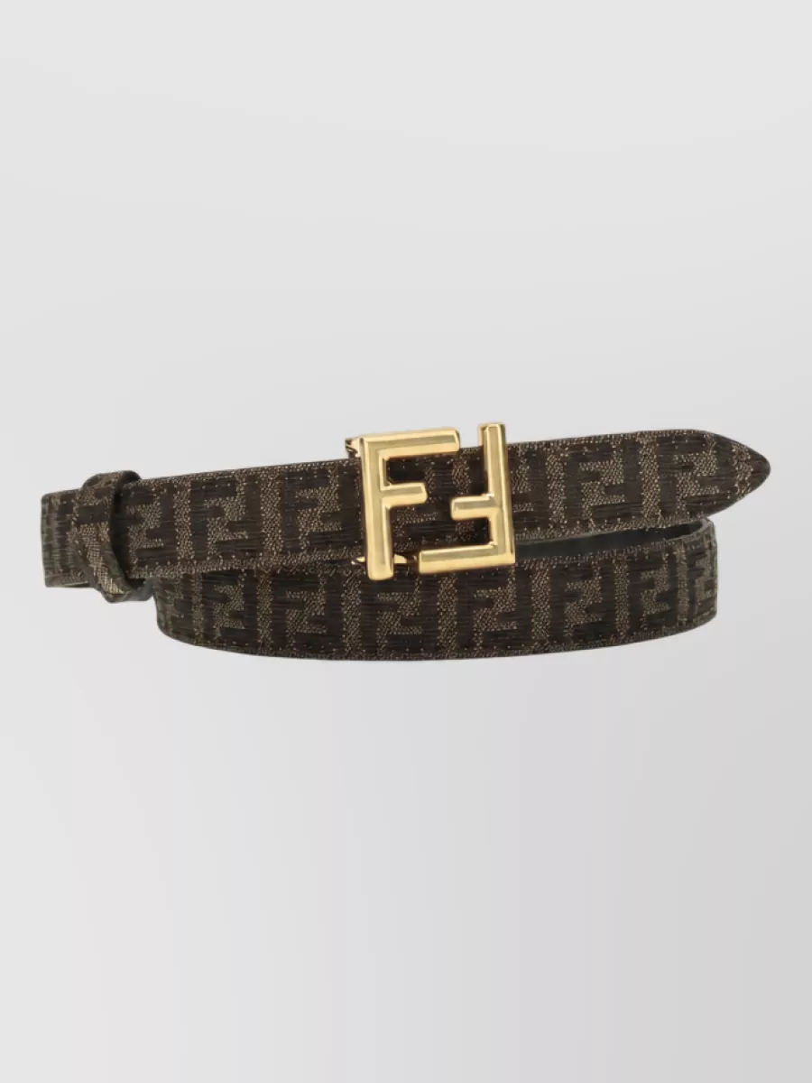 Fendi Leather Reversible Belt