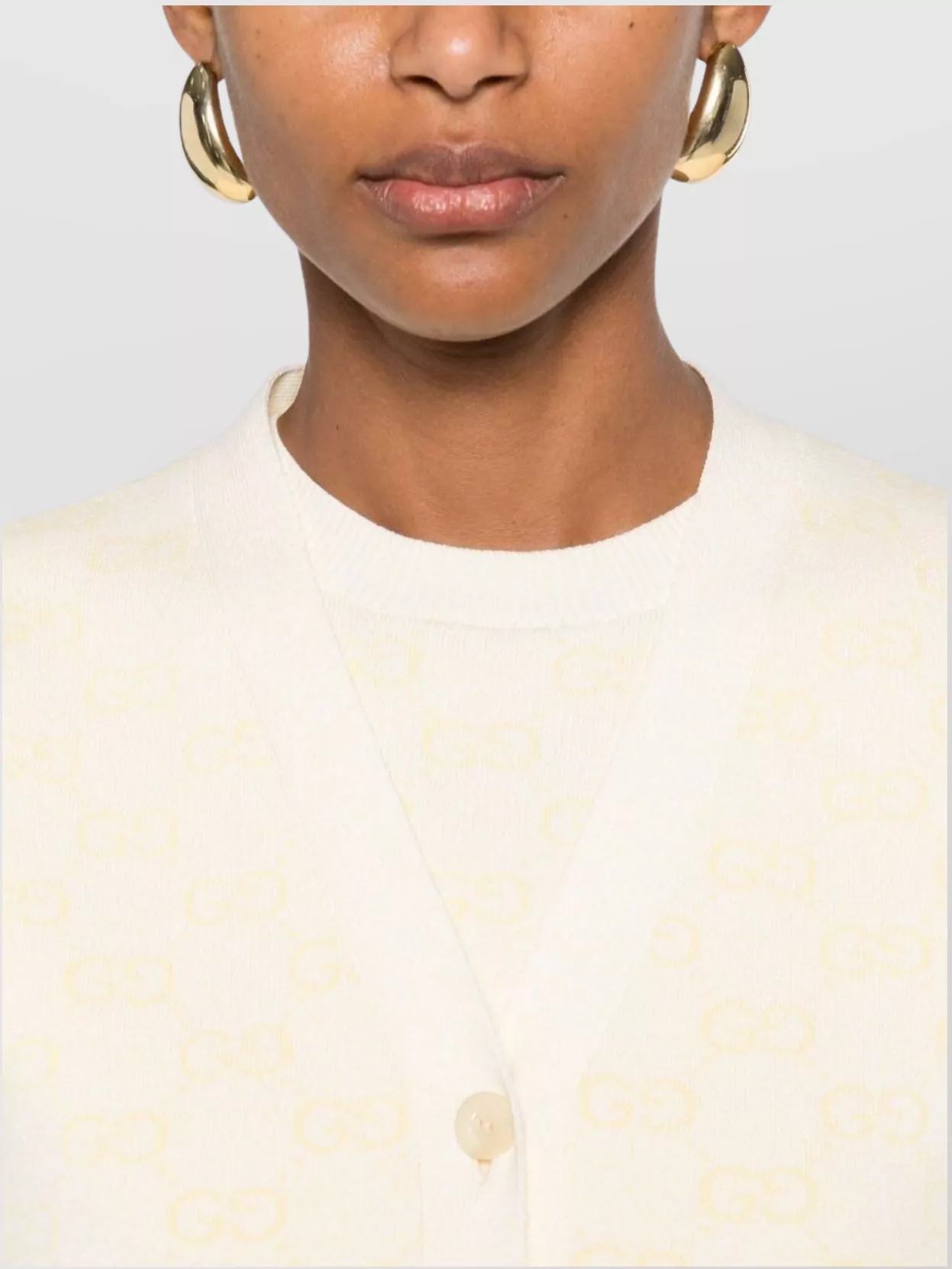 Shop Gucci Knitwear V-neck Cardigan Front Pockets