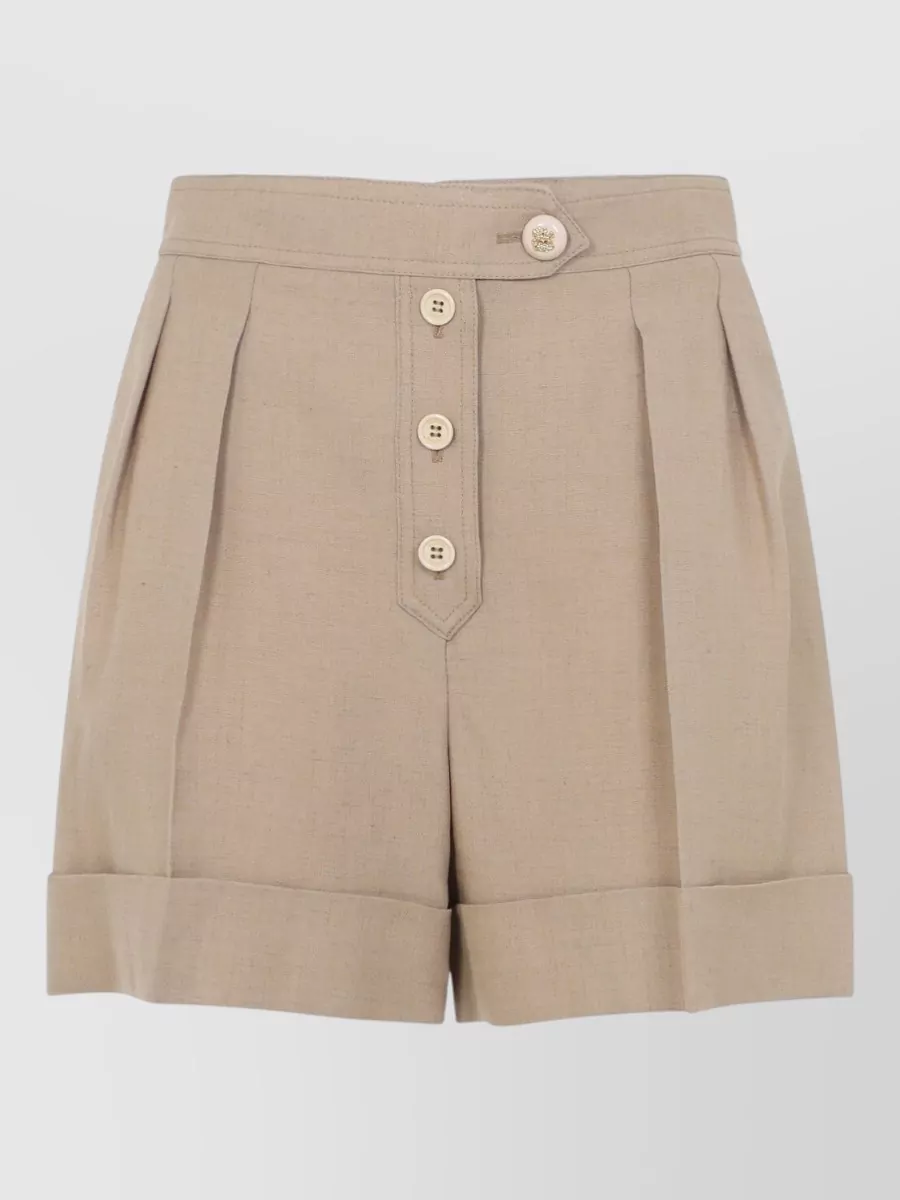 Valentino Pleated Tailored Shorts