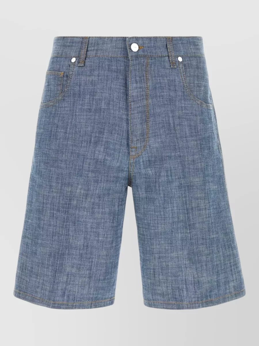 Fendi chambray bermuda shorts