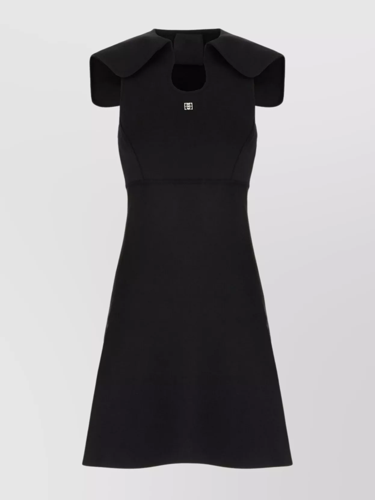 Givenchy Stretch Viscose Blend Dress With Flared Hem In Black