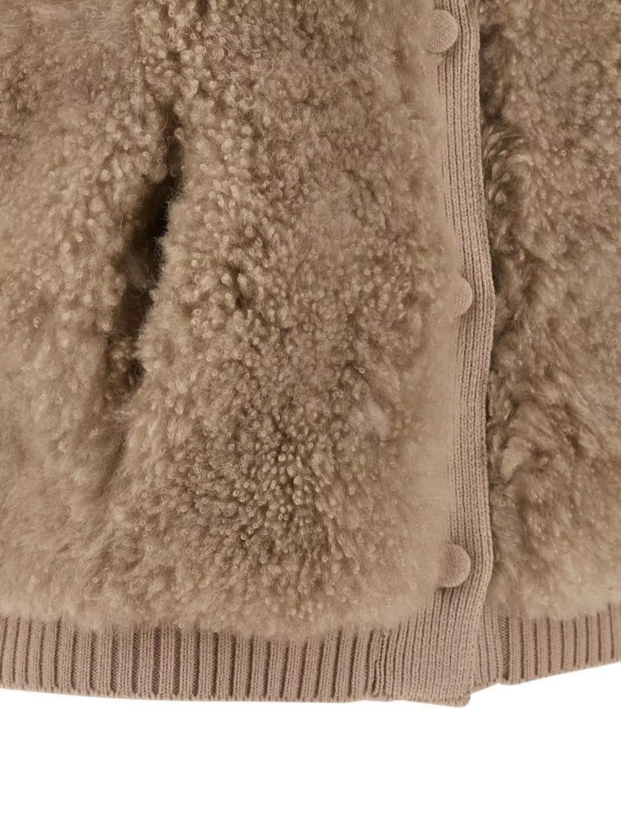 Yves Salomon Luxurious Shearling High Collar Vest