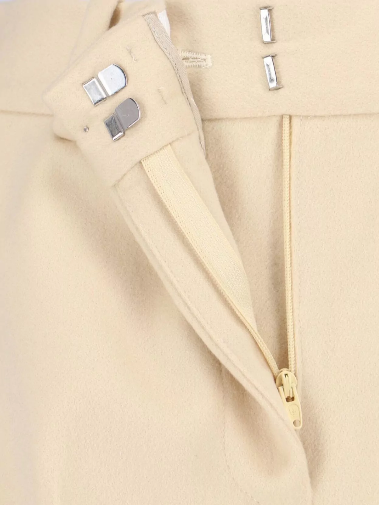 Ermanno Scervino High Waist Wide Leg Trousers With Belt Loops In Neutral