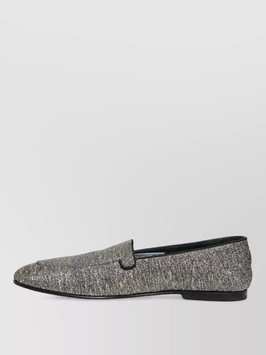 Dolce&Gabbana Glitter Leather Loafers