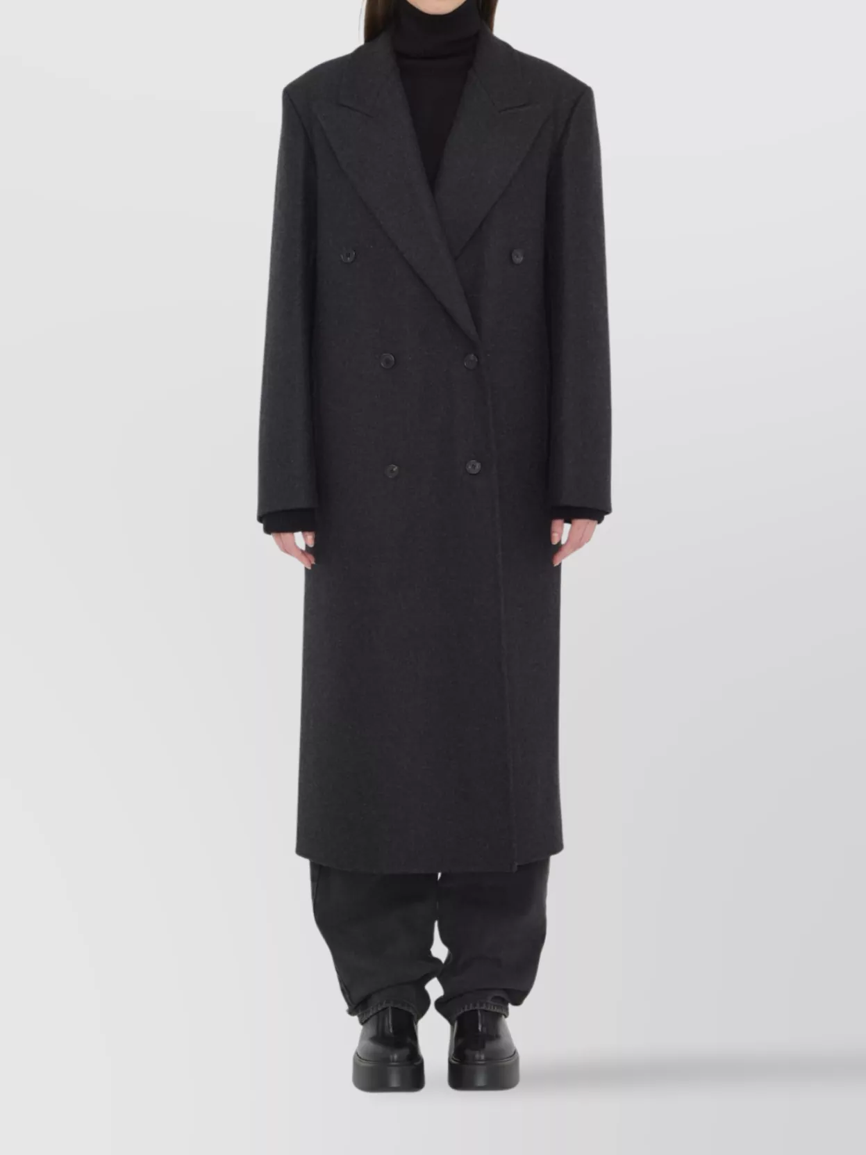 The Row Tailored Coat In Virgin Wool And Cashmere