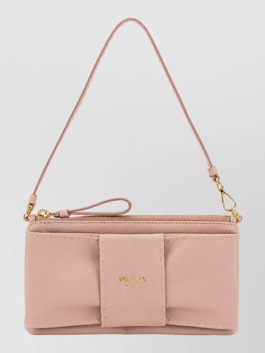 Prada lamb leather keyring