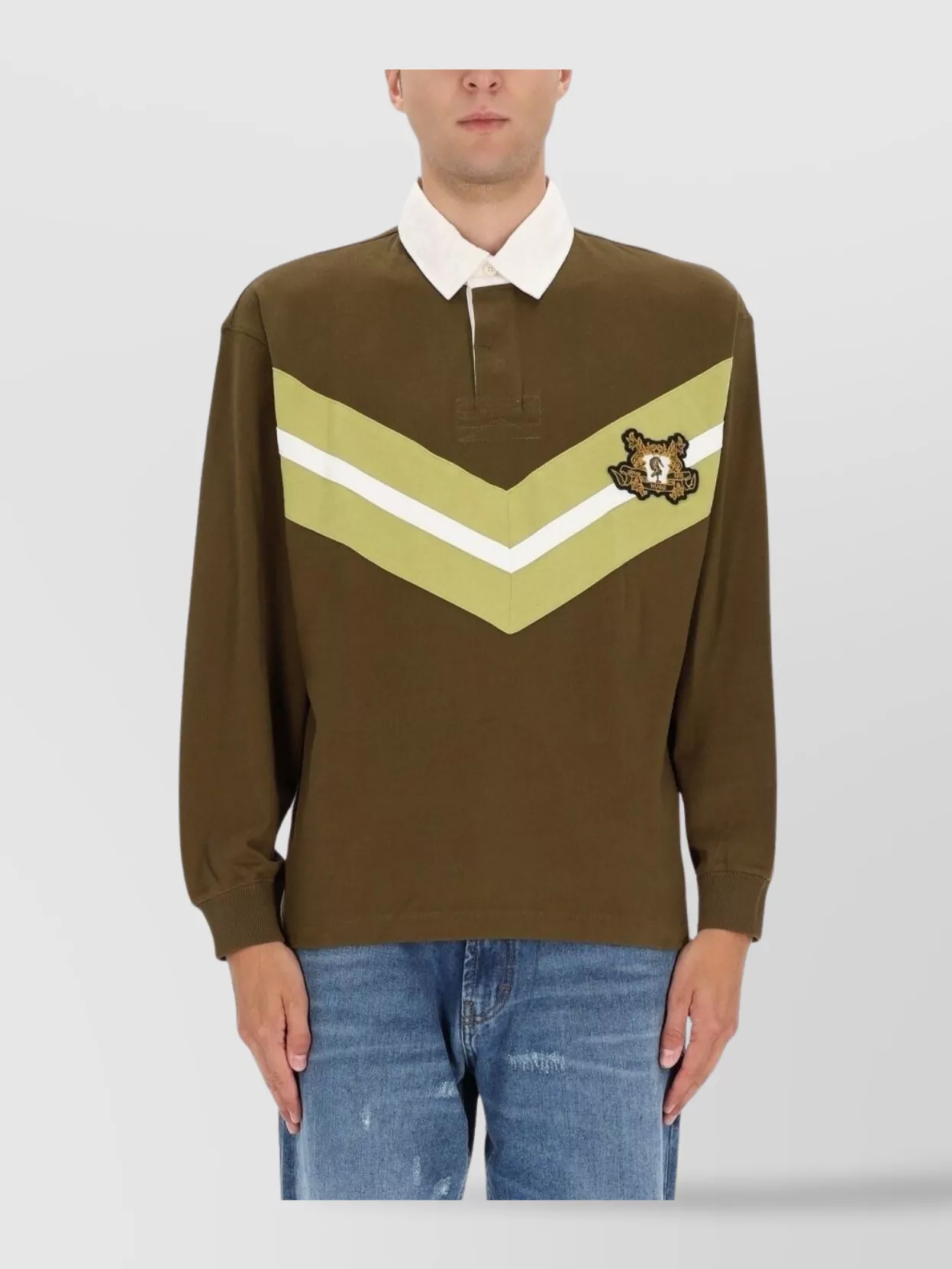 Hugo Chevron Knit Sweater Long Sleeves