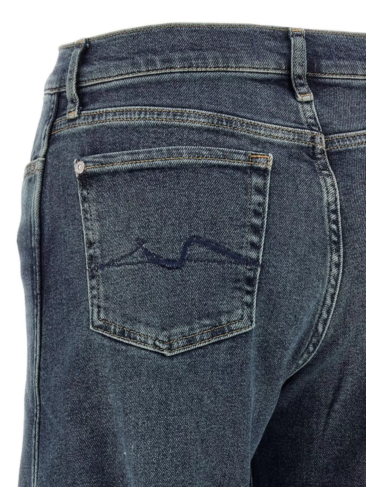 Shop 7 For All Mankind Looped Waistband Five Pockets Wide-leg Pants