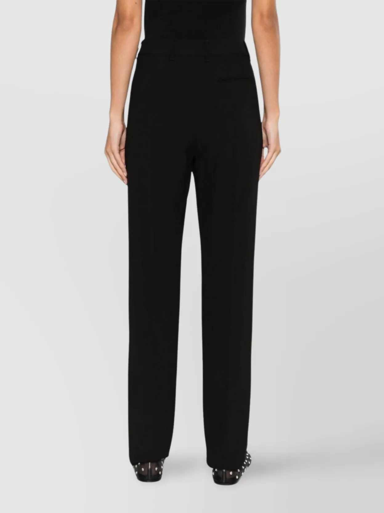 Emporio Armani Tailored Trousers With Sharp Creased Detailing