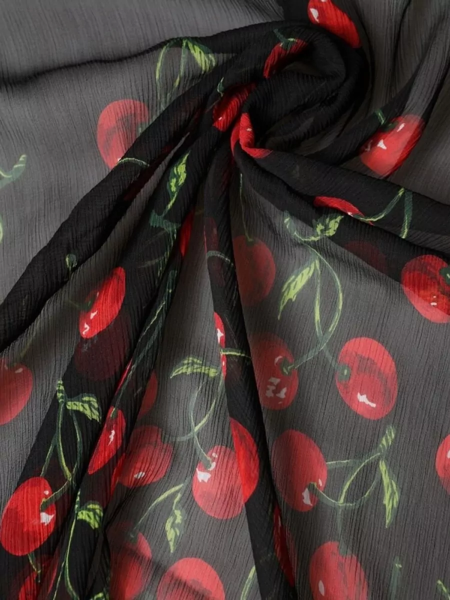 Dolce&Gabbana Silk Cherry Print Scarf