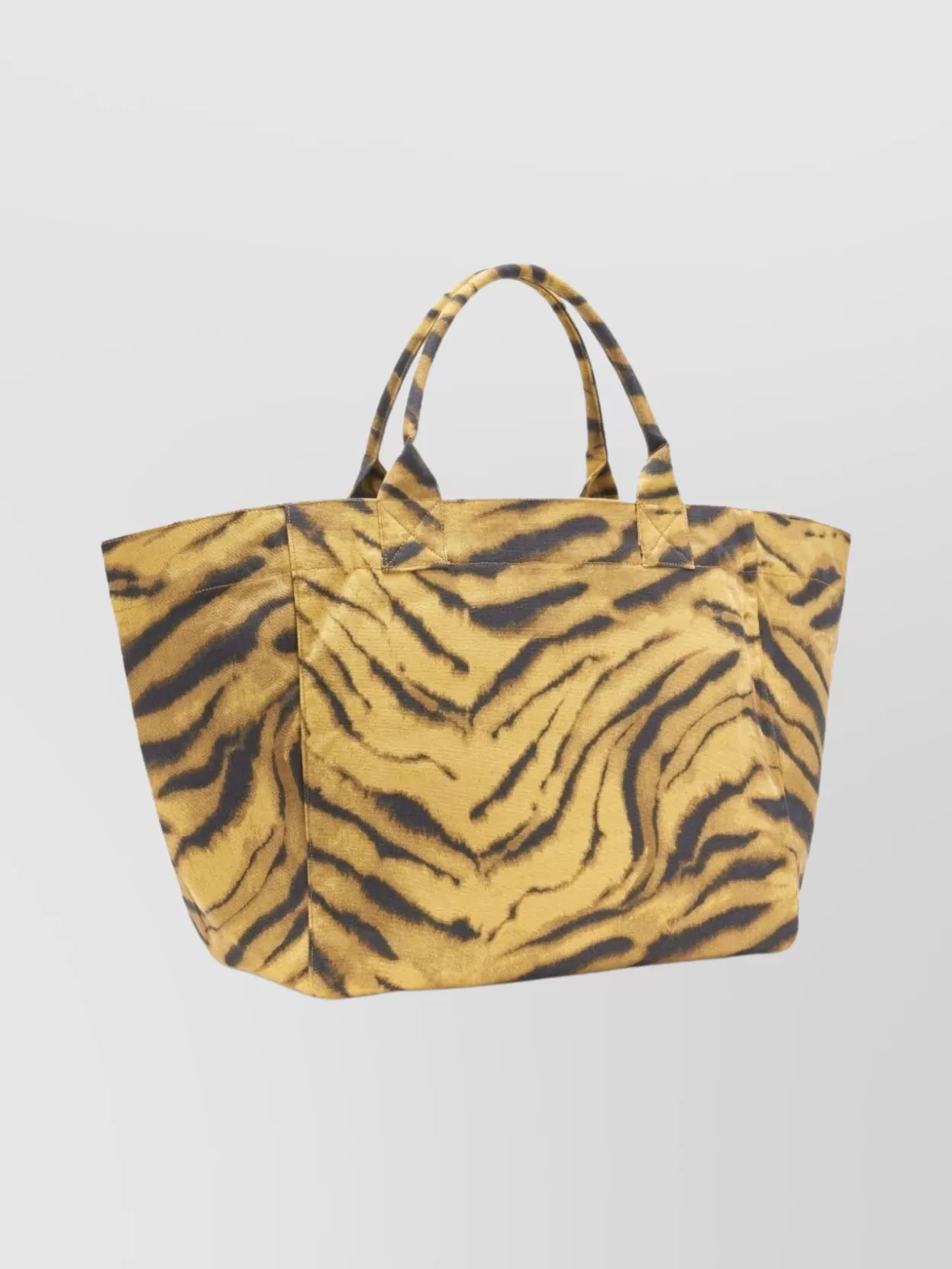 Ganni Large Tote Bag Tiger Pattern