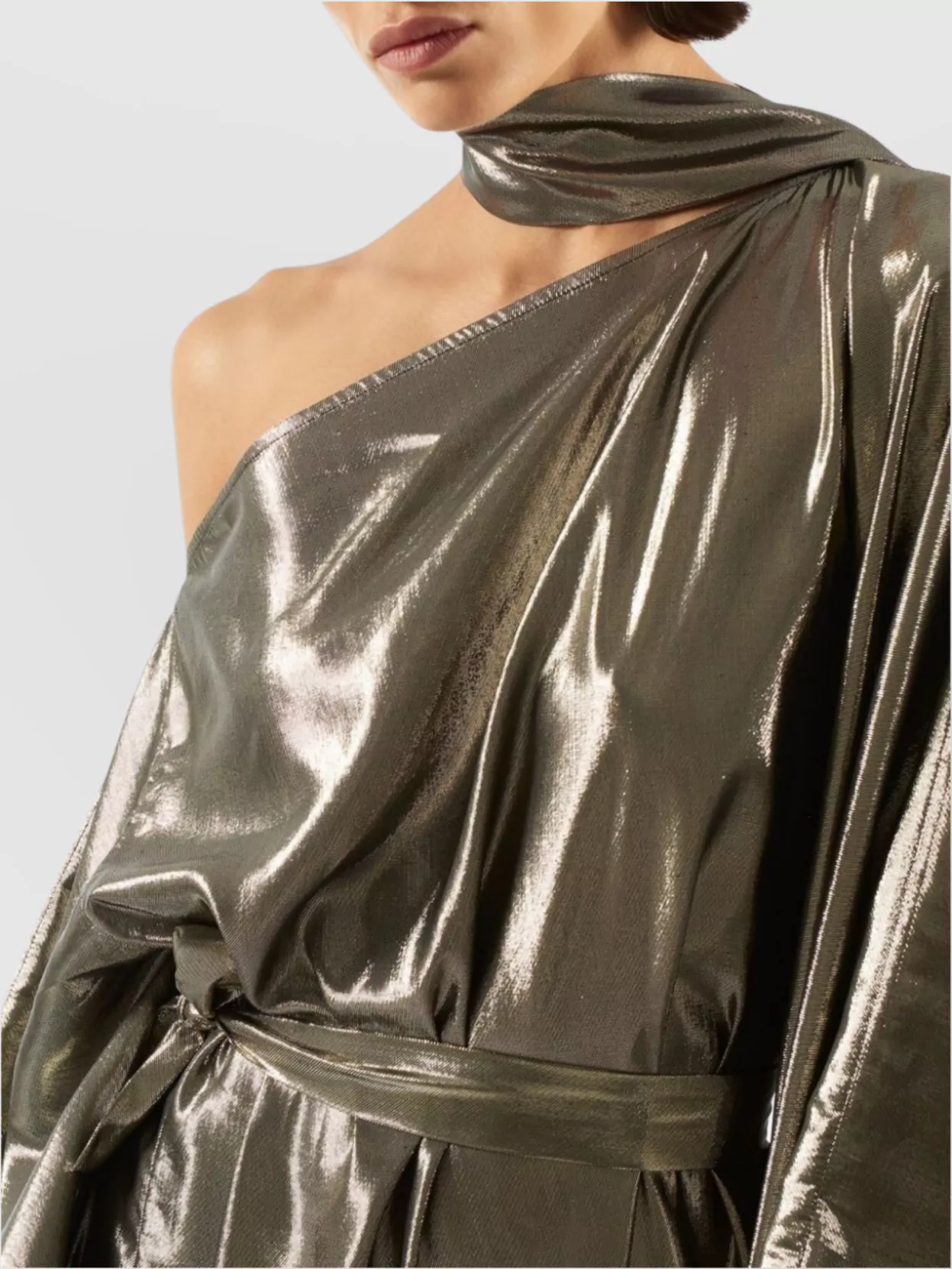 Taller Marmo Taylor Long Dress Scarf Detailing