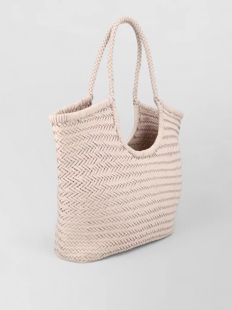 Dragon Diffusion Ns Diagonal Triple Jump Leather Tote Bag
