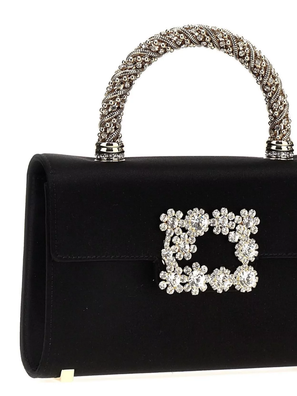 Roger Vivier Crystal Handle Shoulder Bag
