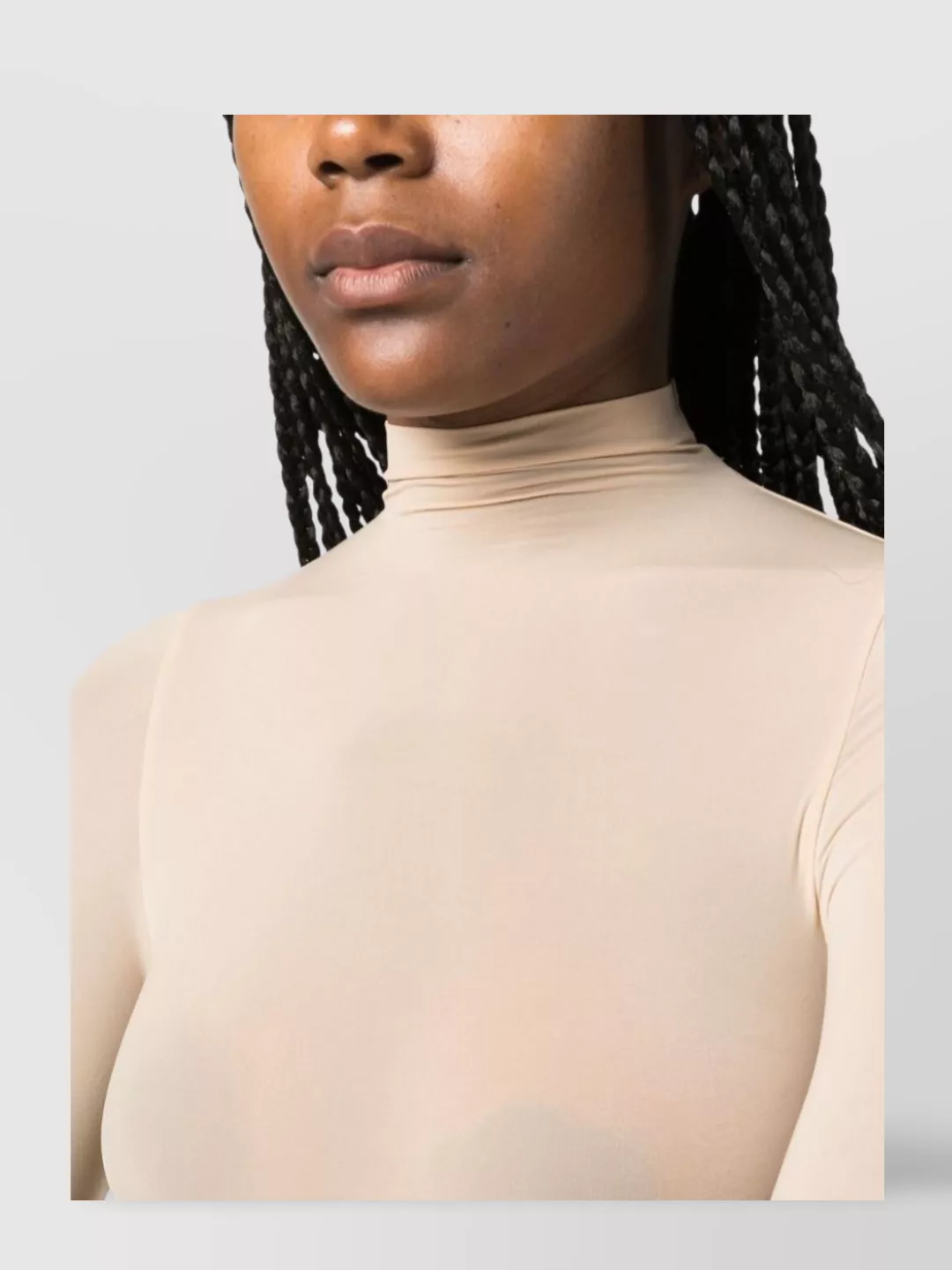 Wolford High Neck Long Sleeve Seamless Body Top