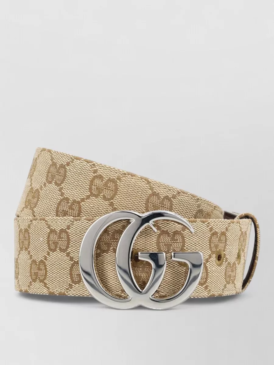Gucci gg jacquard fabric belt