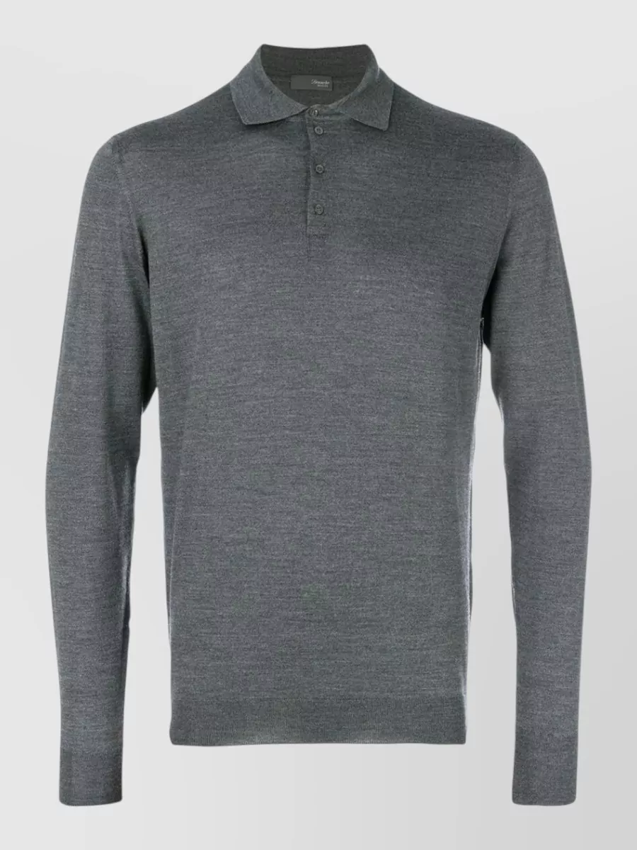 Drumohr merino wool polo sweater