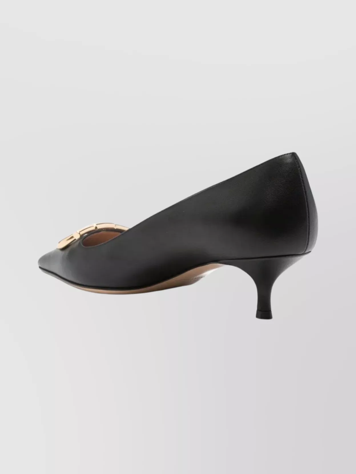 Ferragamo Lara Leather Pumps With Maxi Gancini Buckle In Multi
