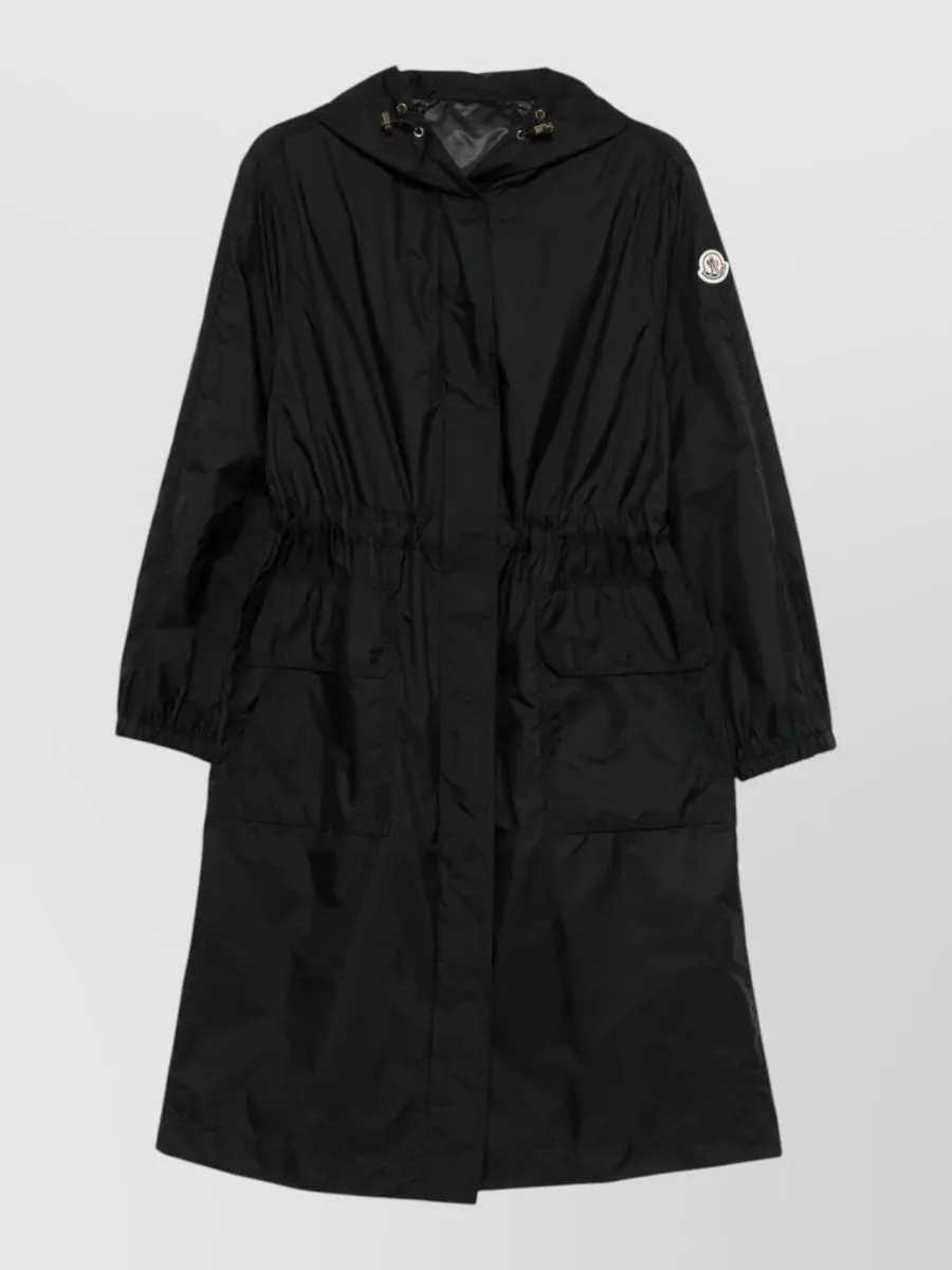 Moncler Nylon Hooded Parka Coat