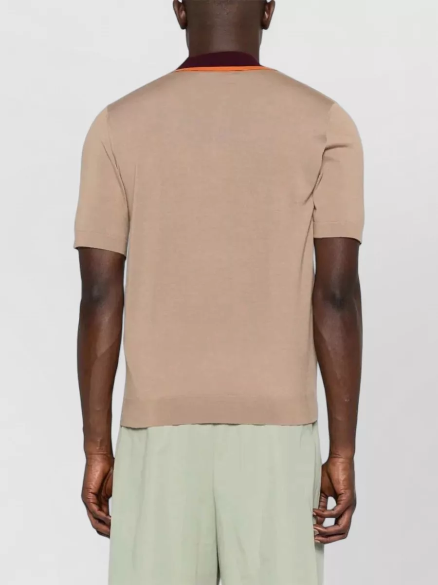 Dries Van Noten Striped Short-Sleeve Polo Shirt