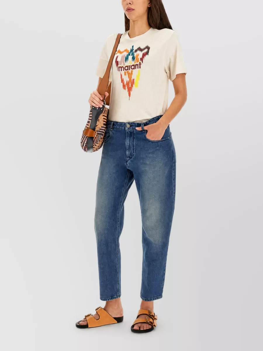 Isabel Marant Etoile Nea High-Rise Straight-Leg Jeans