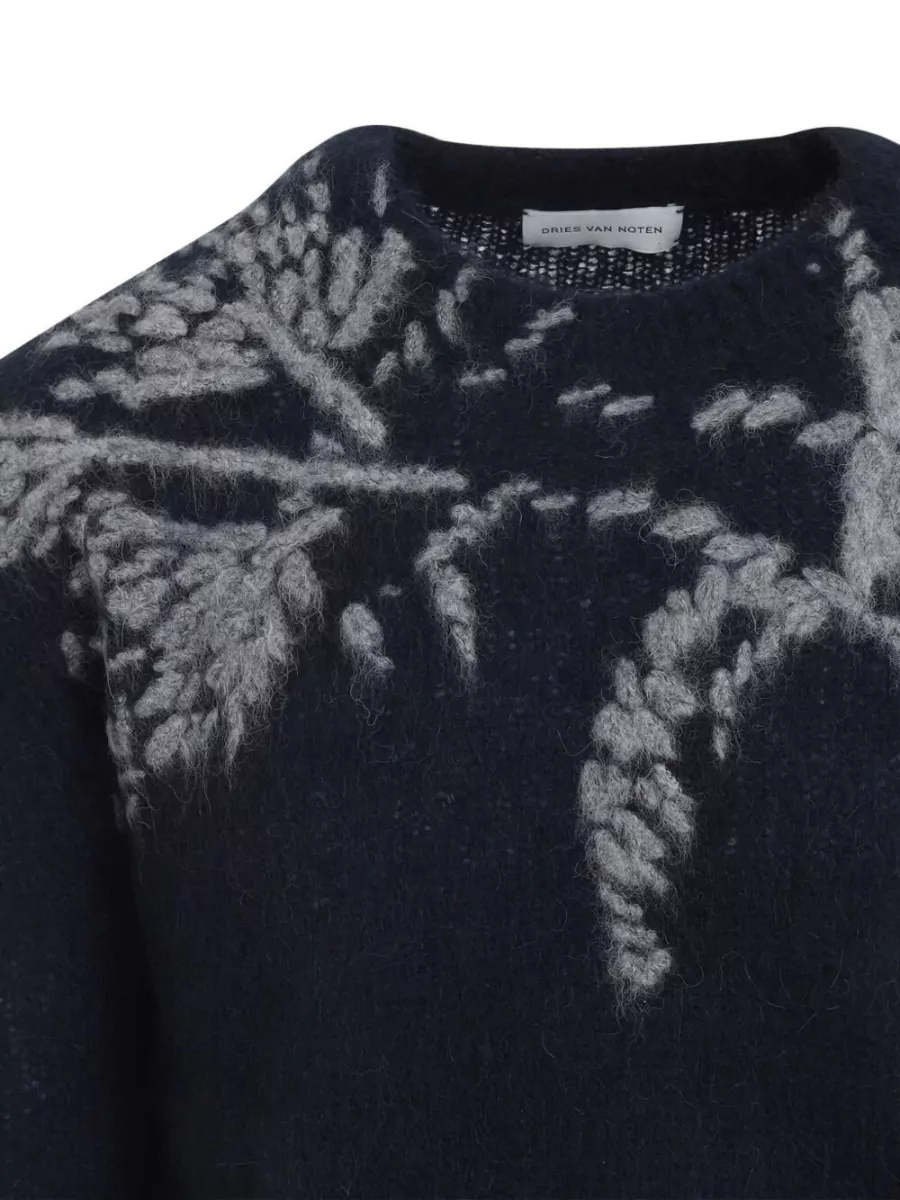 Dries Van Noten Floral-Print Wool Jumper