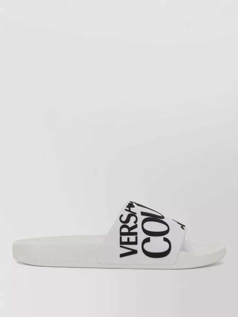 Versace Jeans Couture Logo Slide Sandals
