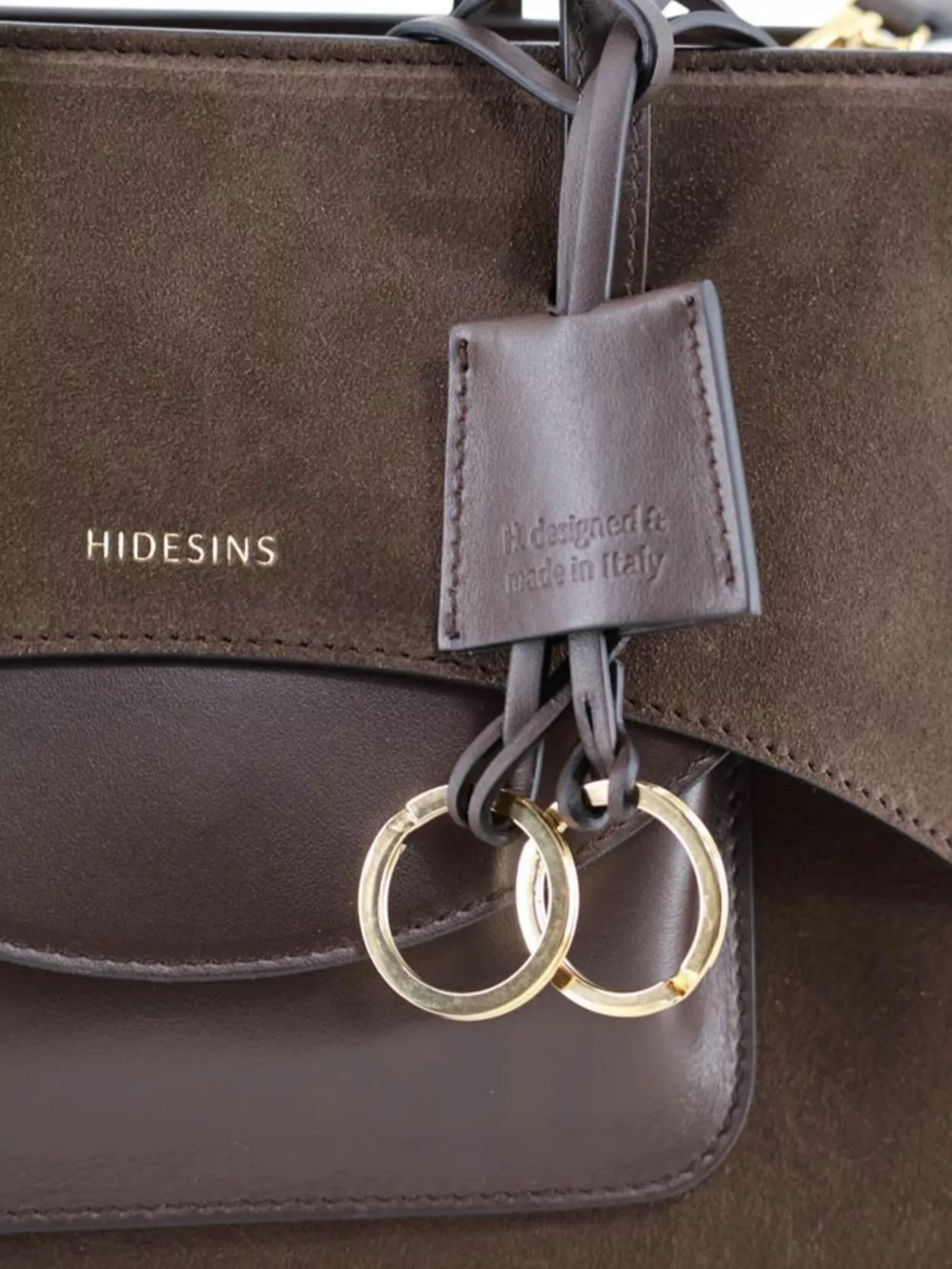 Hidesins Soft Calfskin And Suede Shoulder Bag