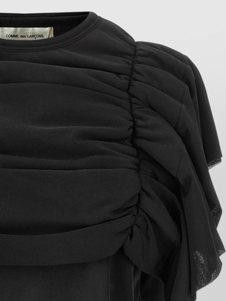 Comme Des Garçons Ruffled Short-Sleeve Blouse