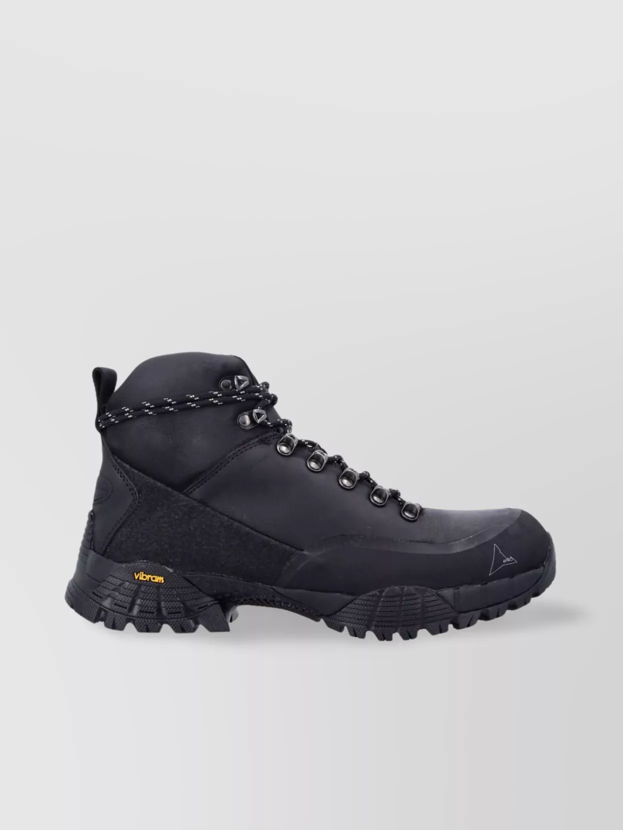 Roa Short Boot With Lug Sole And Metal Eyelets