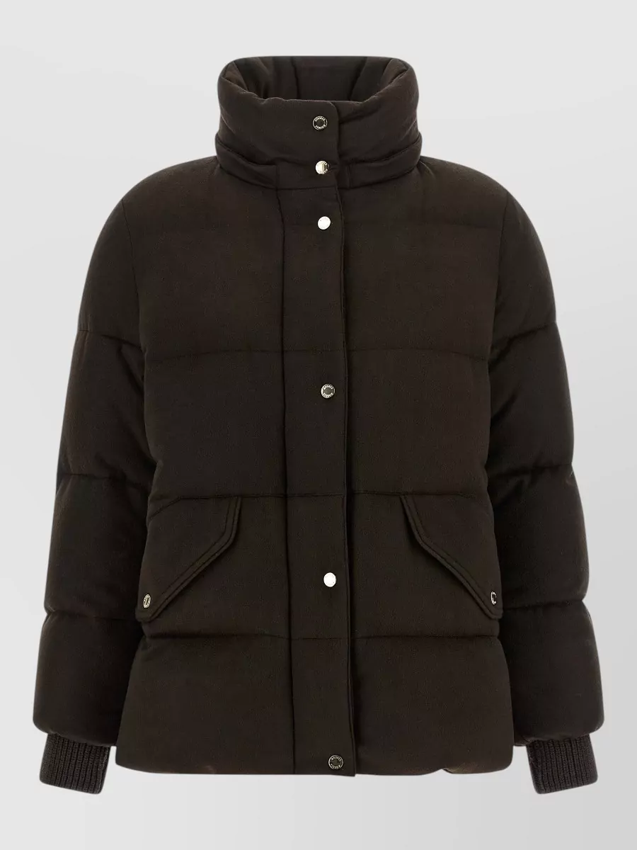 Moorer Wool Cashmere Quilted Down Coat