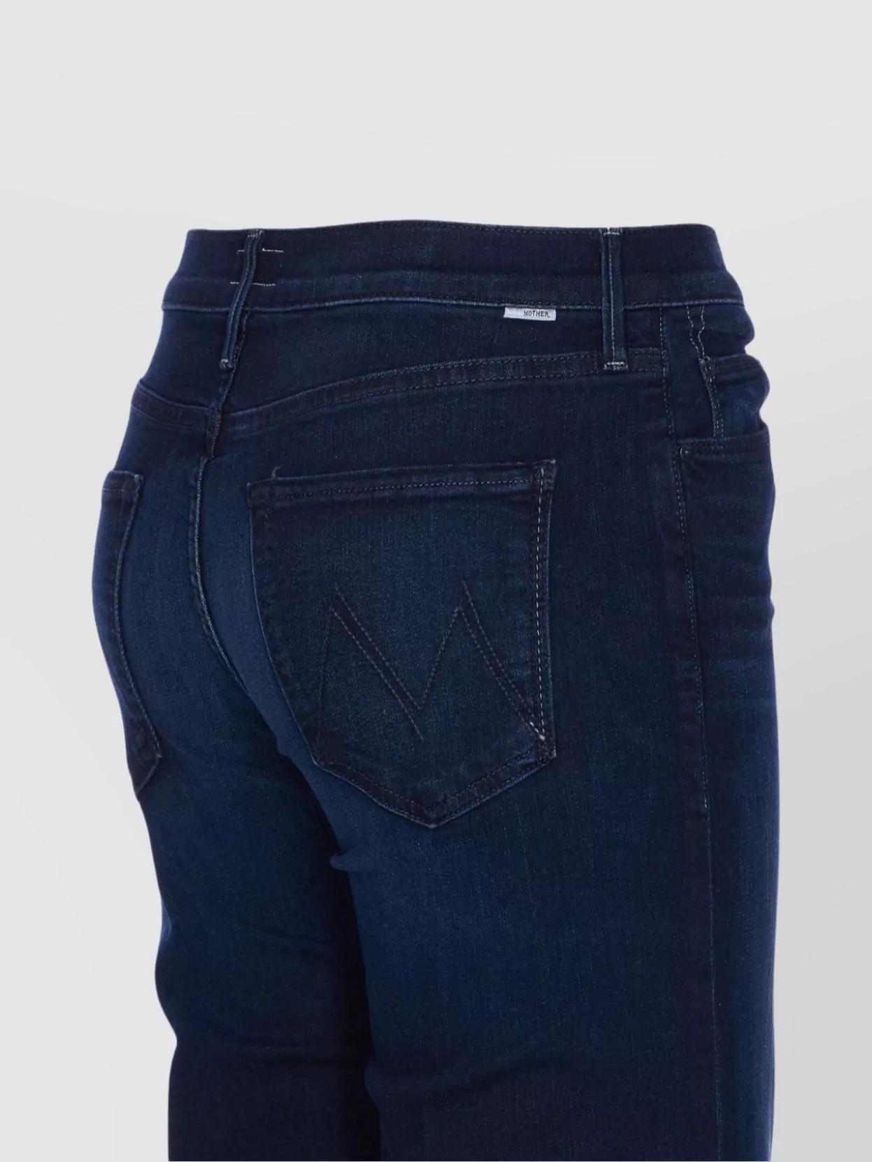 Mother High Waist Trousers Contrast Stitching