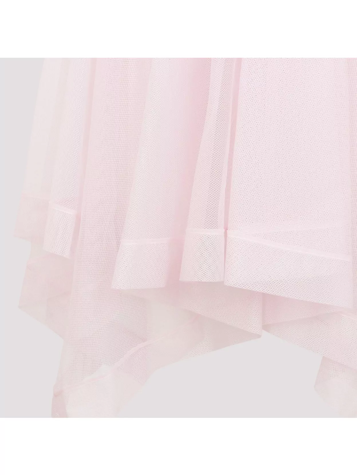 Alexander Mcqueen Strapless Tulle Midi Dress In Pink